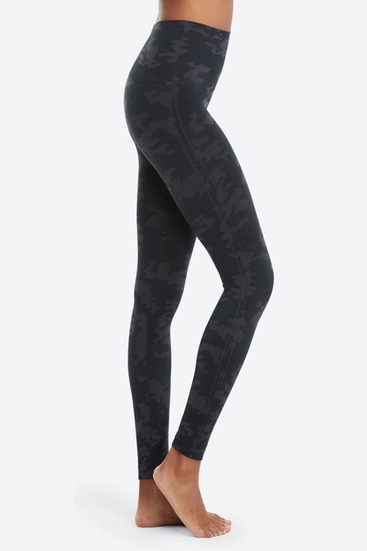Spanx Look at Me Now Leggings, Black Camo
