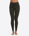 Spanx Look At Me Now Leggings, Green Camo