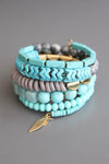 David Aubrey Aqua Wrap Bracelet