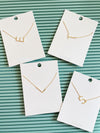 Initial Pendent Necklace - Small Letter 1/2