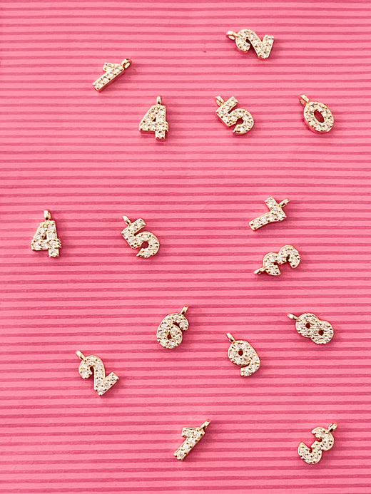 Rhinestone Numbers (6 Styles)