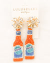 Moon Bottle Hand Beaded Earrings