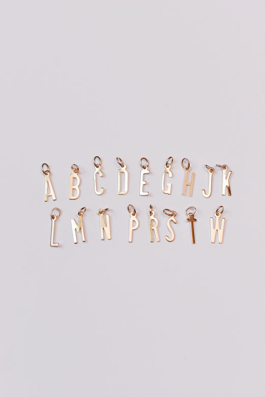Initial Charm - Block Letter