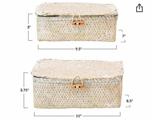 Woven Seagrass Box Small