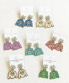 Derby Jockey Silks Earrings Kentucky (KY)