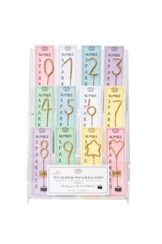 Mini Gold Number Sparklers