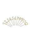 Mini Gold Number Sparklers