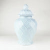 Light Blue Textured Ginger Jar