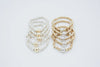 2-Tone Mixed Metal Brass Nugget Bracelet