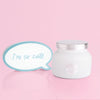 8oz. White Petite Candle Jar, Volcano