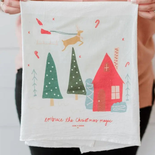 Christmas Flour Sack Towel