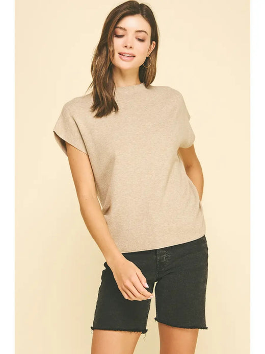 Sweater Vest with Shirring Detail