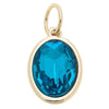 Birthstone Glass Charm