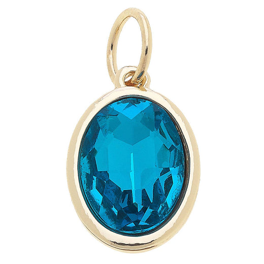 Birthstone Glass Charm