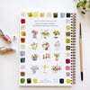 Bouquets Watercolor Workbook by Emily Lex