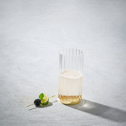 Sawyer Elegant Gold Highball Glass, 15.5 Oz