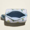 Quilted Floral Cosmetic Pouch