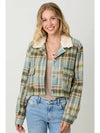 Plaid Cropped Jacket