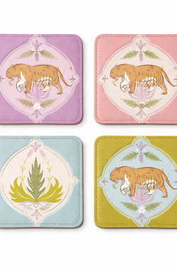 Moon Tiger Coasters