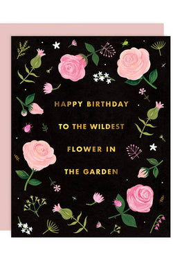 To The Wildest Greeting Card - Gold Foil