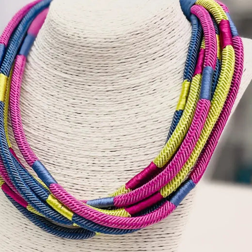 Slub 8-Strand Necklace