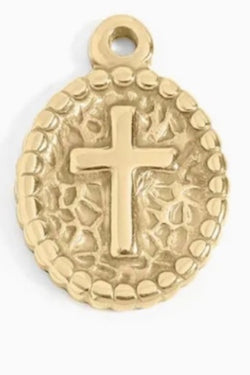 Oval Cross Medallion