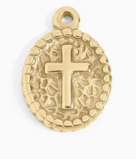 Oval Cross Medallion