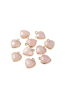 Heart Charm In Rose Gold