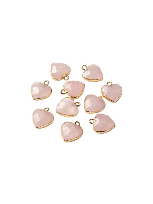 Heart Charm In Rose Gold