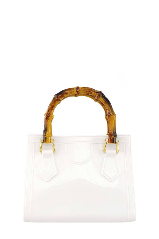 Bamboo Handle Jelly Handbag