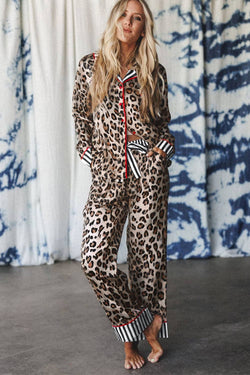 Leopard Print Pajama Set