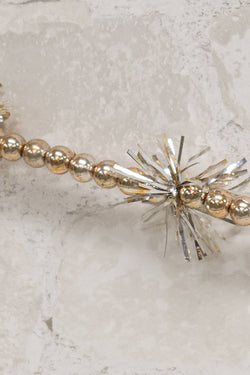 Champagne Bead & Tinsel Garland