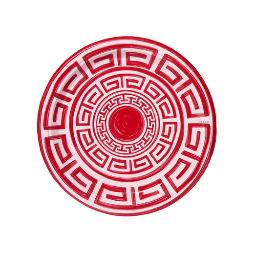 Greek Key Pavilion Dinner Plates - 8 per pac