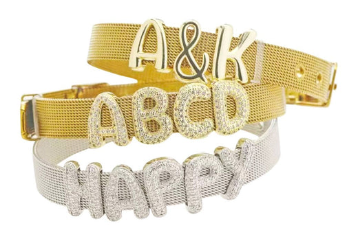 Emory Gold Slider Initials