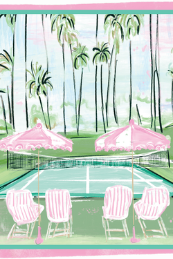 Tennis in Paradise Mahjong Mat