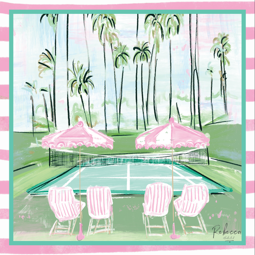 Tennis in Paradise Mahjong Mat