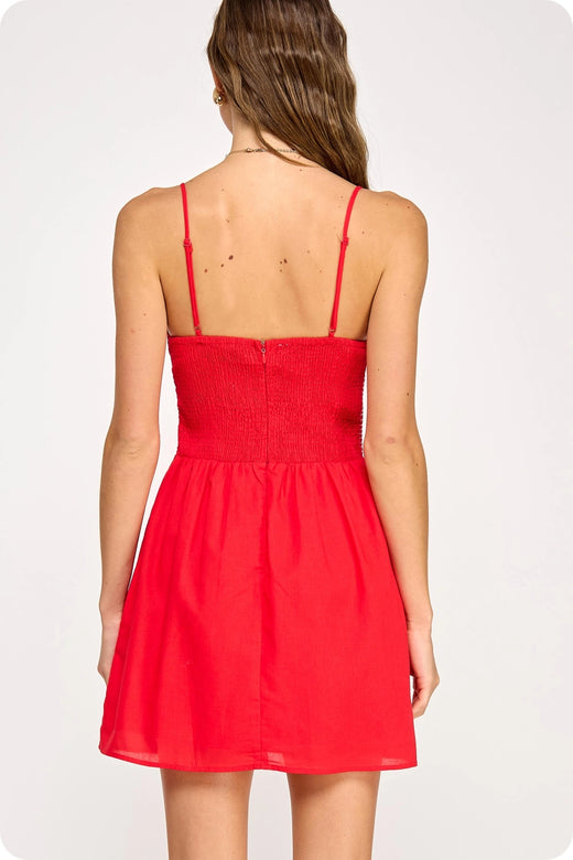 Braided Detail Mini Dress