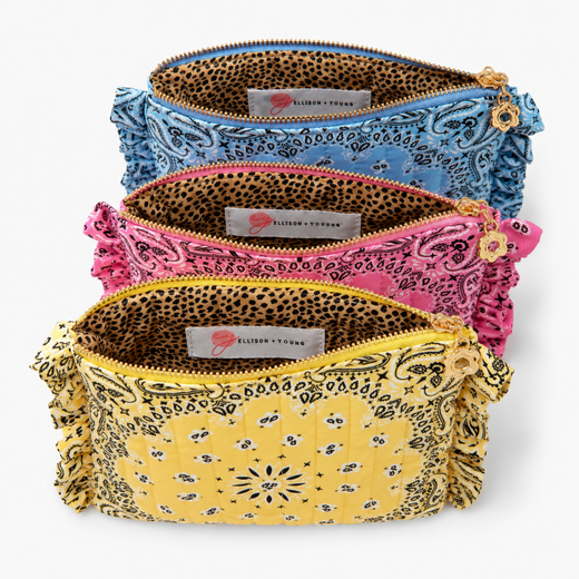 Bandana Ruffle Everything Pouch