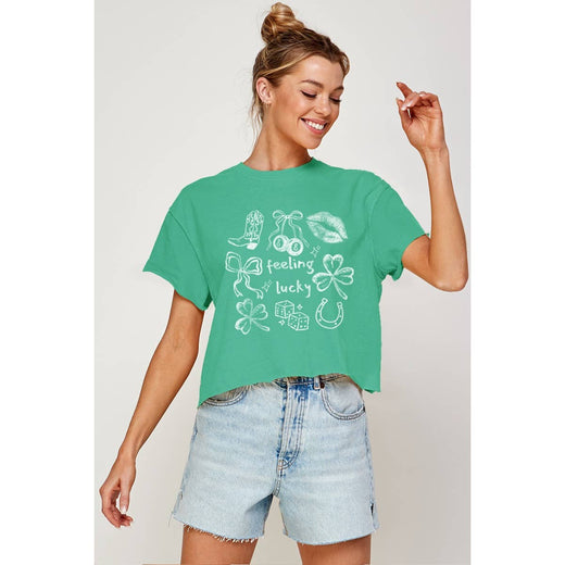 Feeling Lucky Graphic Top