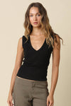Kenny V-Neck Fitted Tank