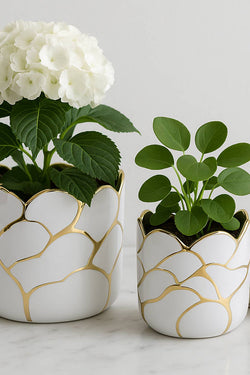 Resin Embossed Clouds Planters
