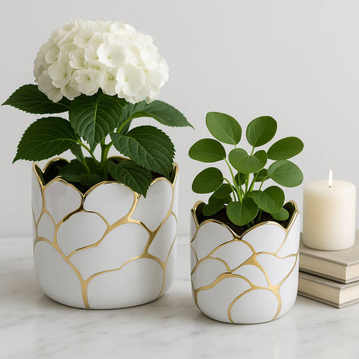 Resin Embossed Clouds Planters