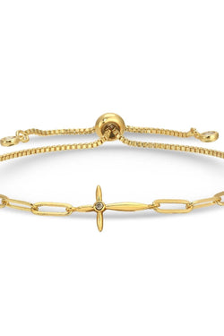 Delicate Cross Pulley Bracelet
