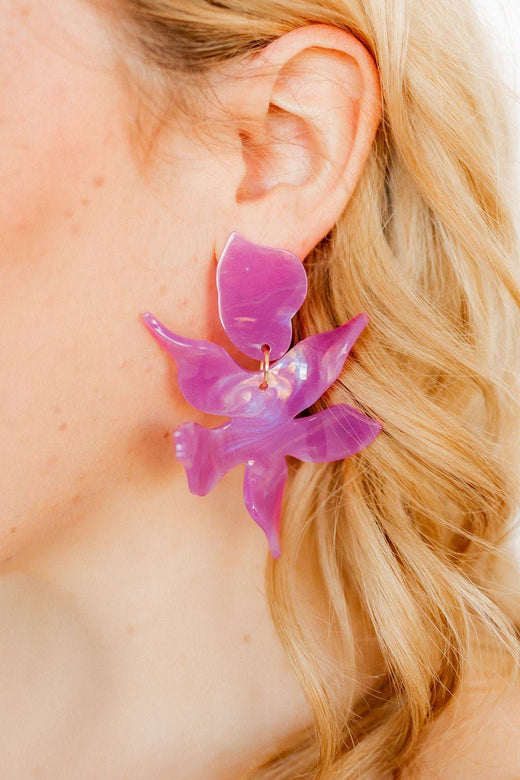 Linny Co Flora Statement Earrings
