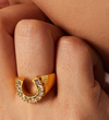 Lucky Horseshoe Signet RIng