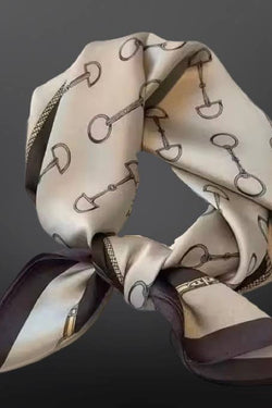 Western Equestrian Snaffle Bit Scarf 100% Silk