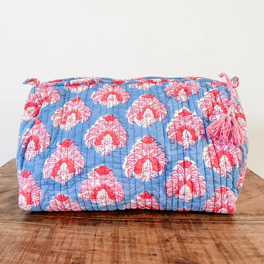 Extra Large Block Print Pouch