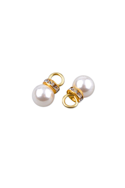 Pearl and Rhinestone Collared Charm