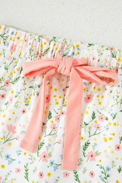 Floral Chic Floral Print Shirt & Shorts Pj Set