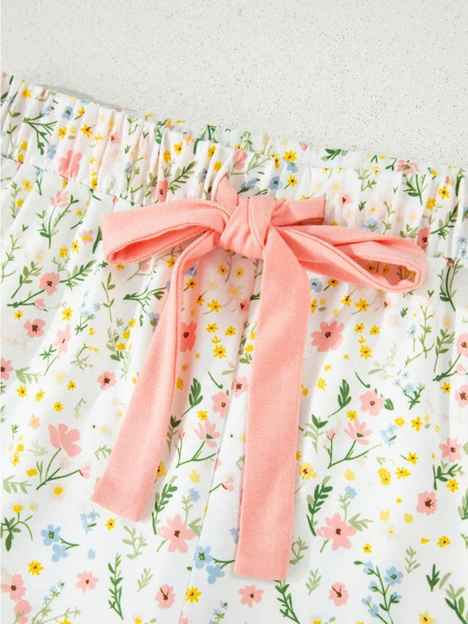 Floral Chic Floral Print Shirt & Shorts Pj Set